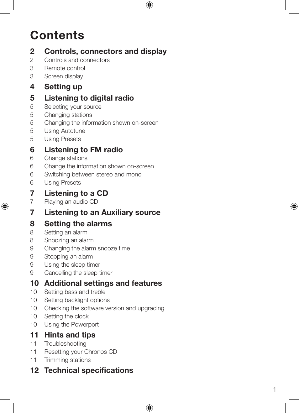 Pure Chronos CD Series 2 User Manual | Page 5 / 16
