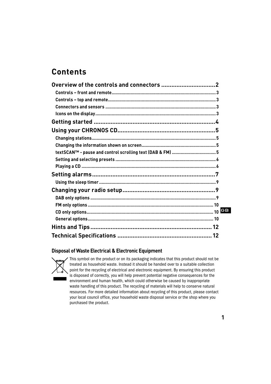 Pure Chronos CD User Manual | Page 3 / 16