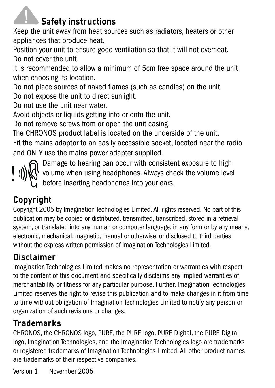 Pure Chronos - User Guide User Manual | Page 2 / 24