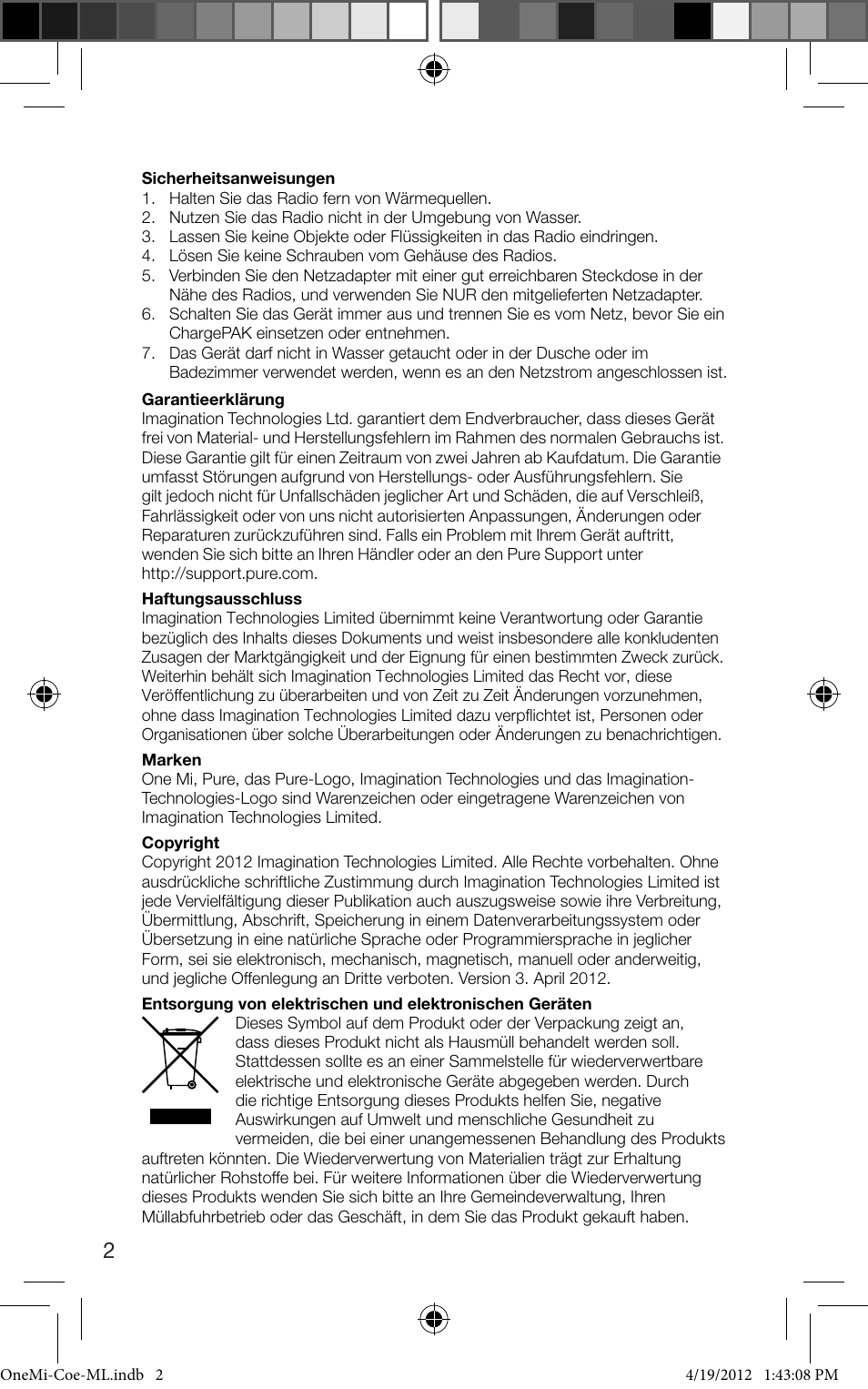 Pure ONE Mi User Manual | Page 20 / 92