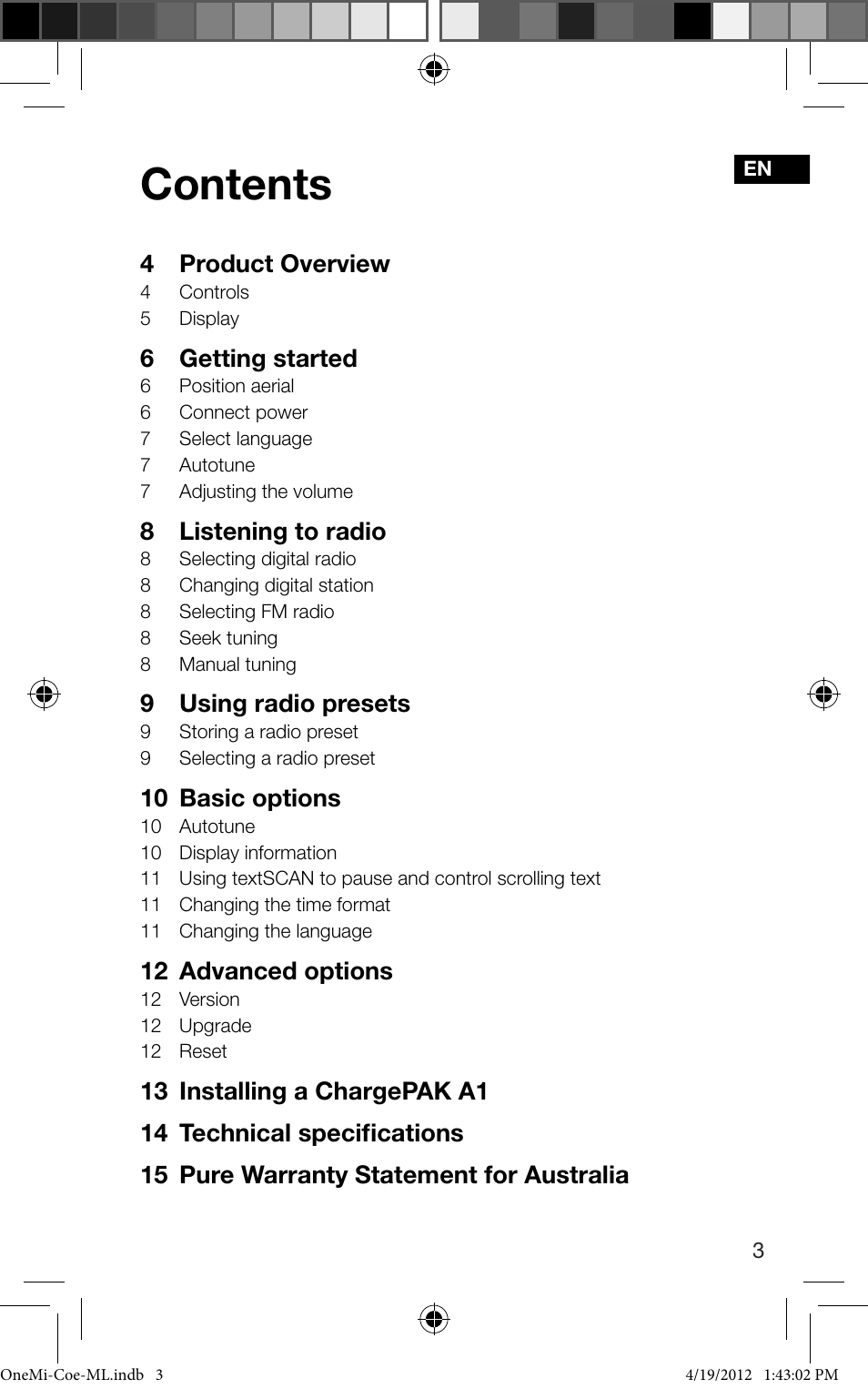 Pure ONE Mi User Manual | Page 5 / 92