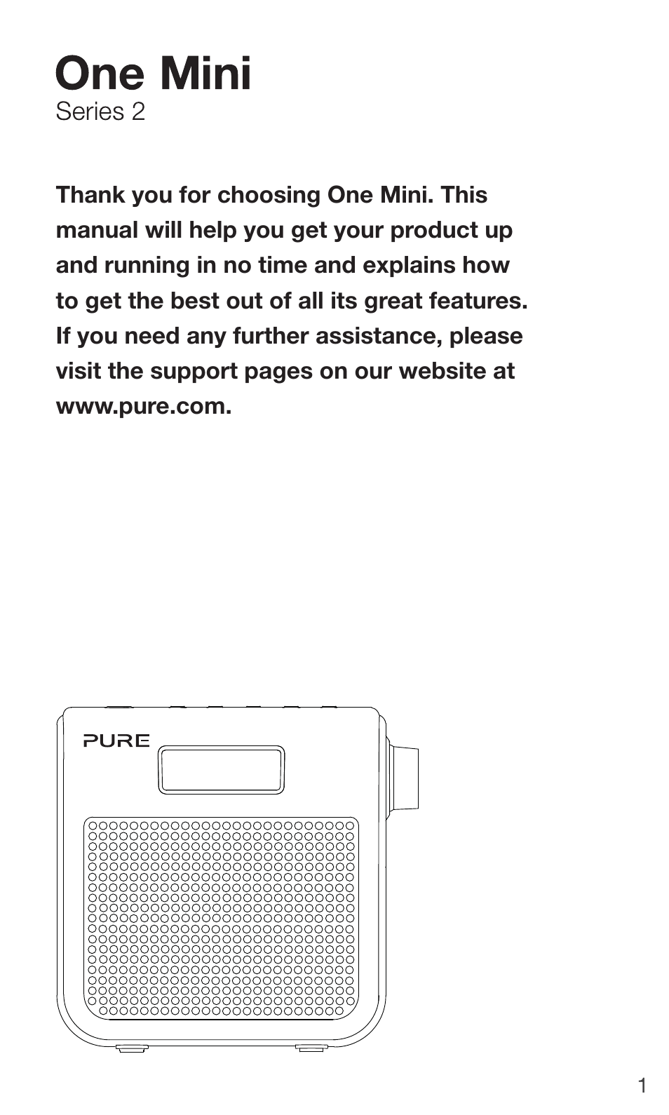 Pure ONE Mini/ONE Mini Series 2 - User Guide User Manual | Page 3 / 16