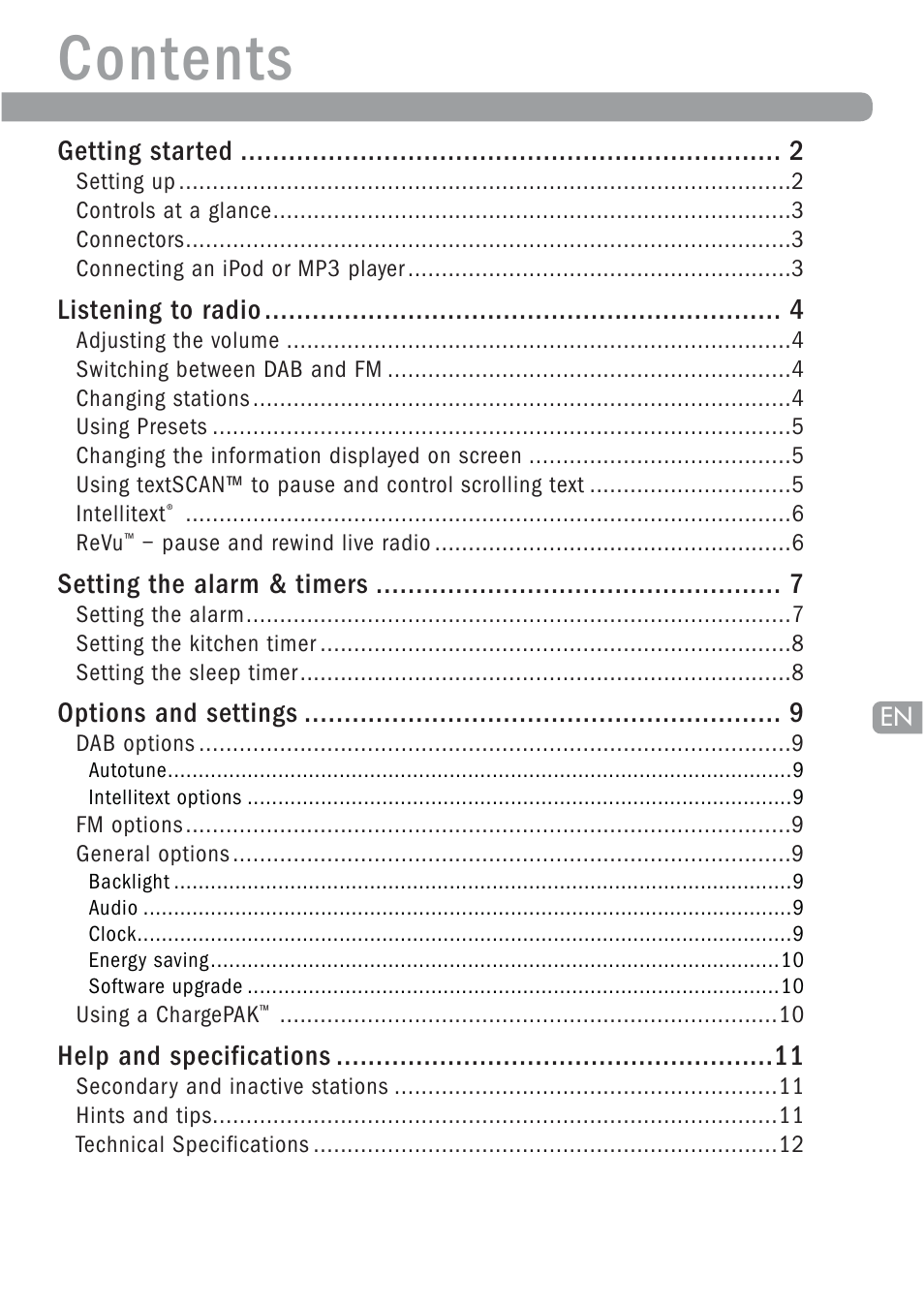 Pure ONE Elite User Manual | Page 3 / 16