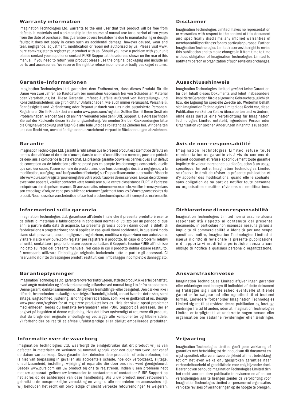 Pure ONE Classic User Manual | Page 15 / 16
