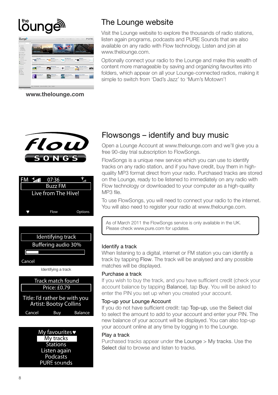 Pure Sirocco 550 - Quick Start Guide User Manual | Page 8 / 14
