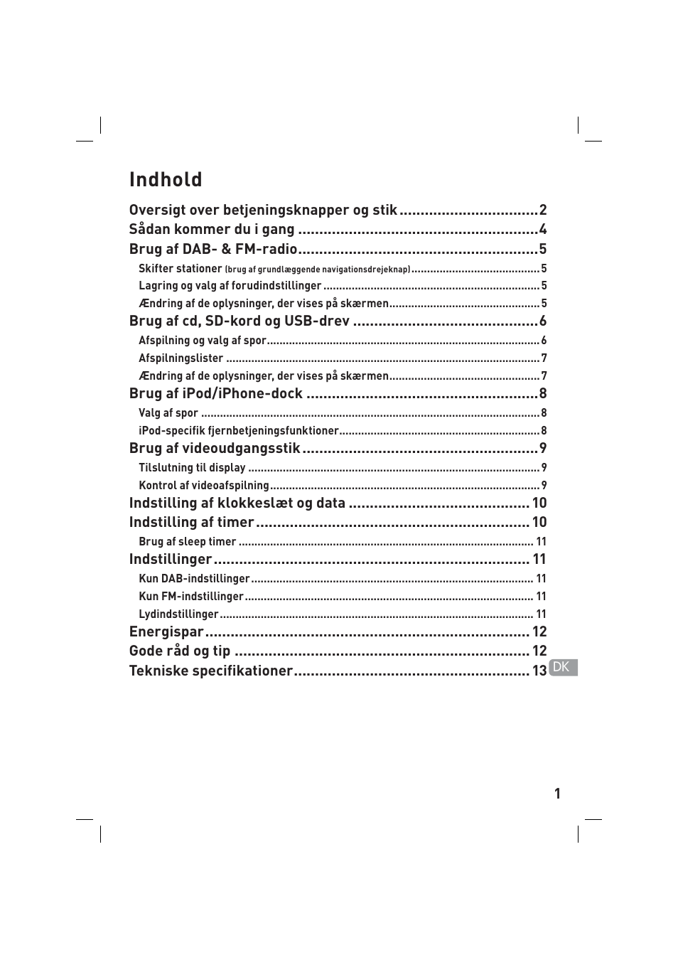 Indhold | Pure Sirocco 150 User Manual | Page 59 / 88