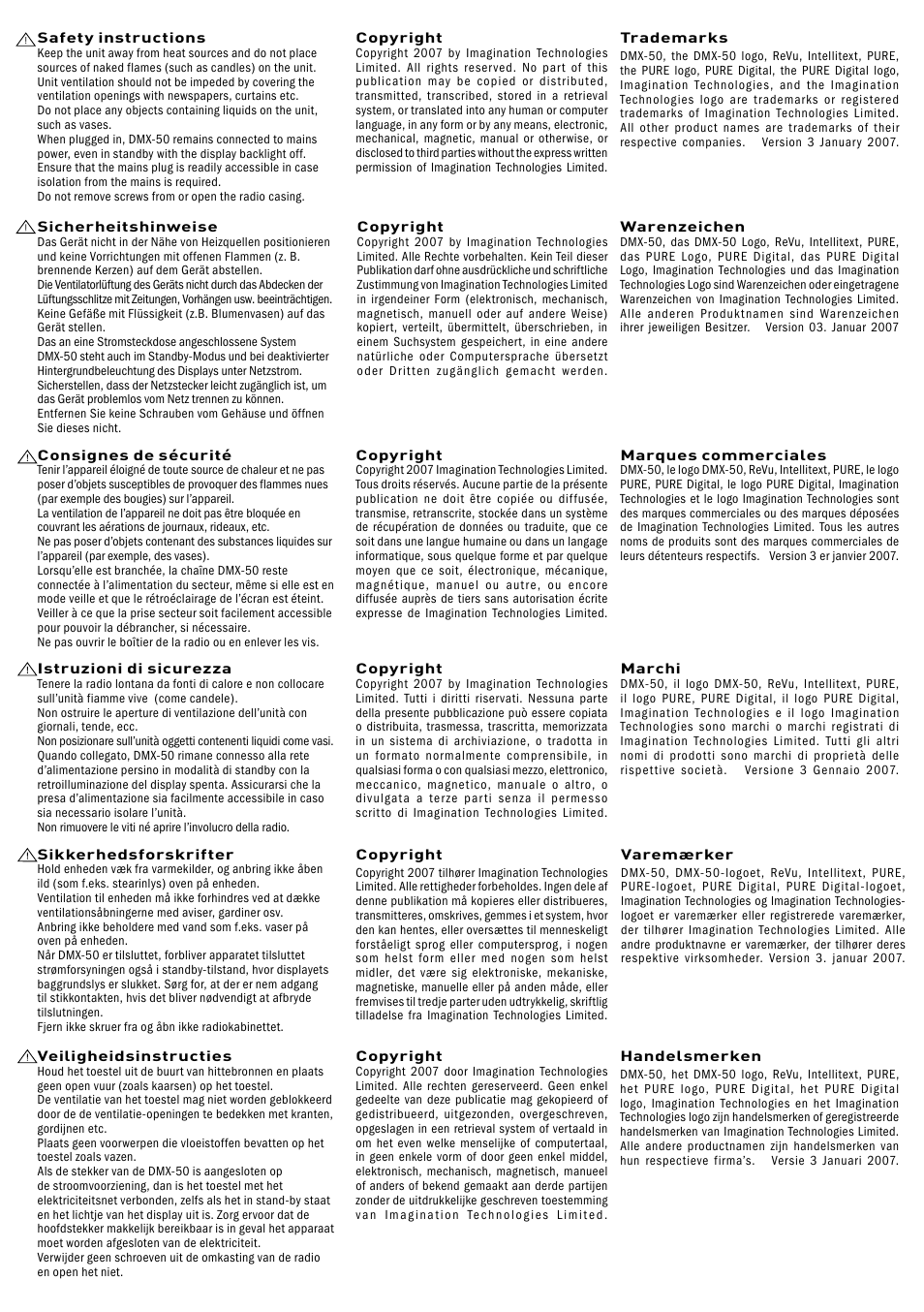 Pure DMX-50 User Manual | Page 2 / 20