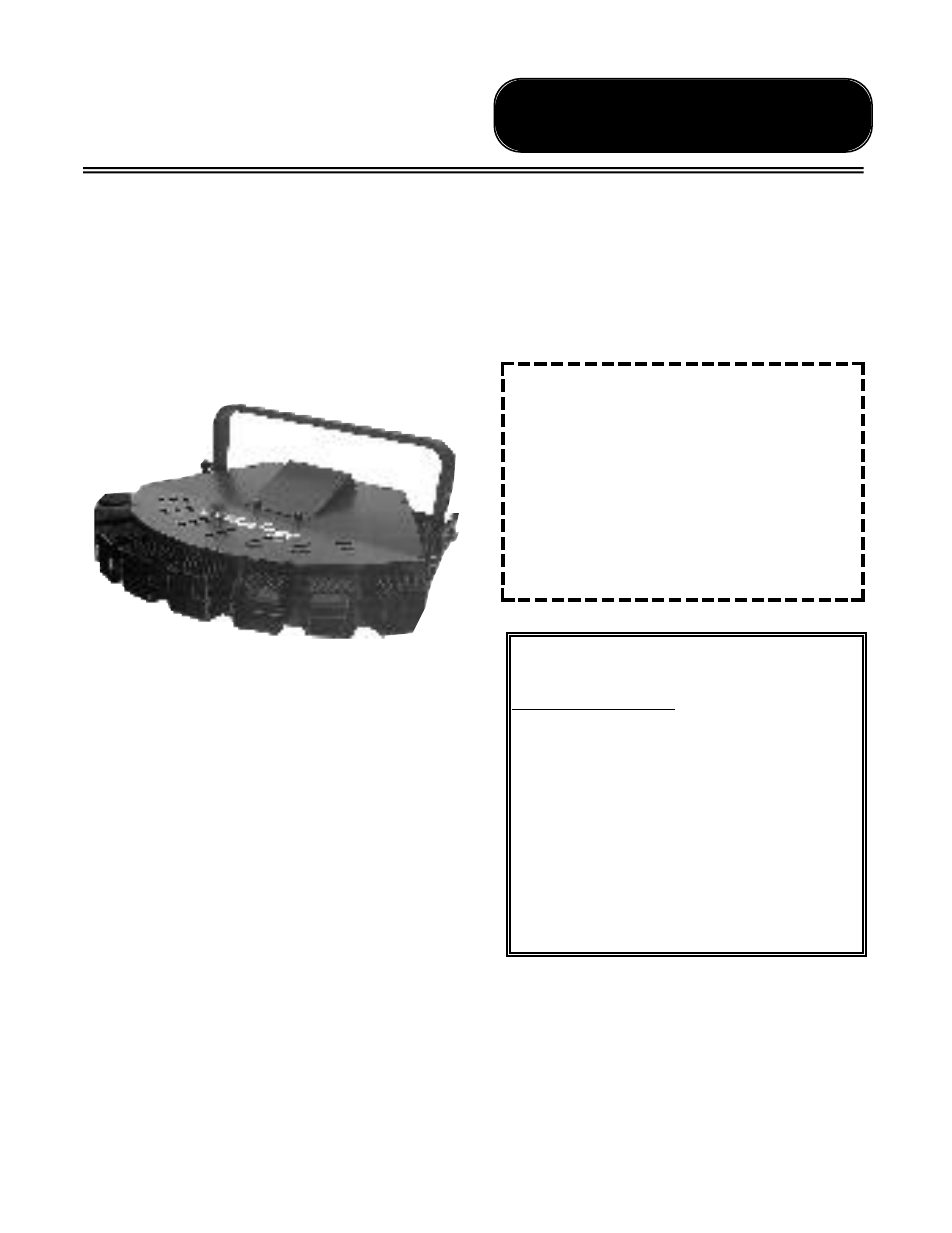 American DJ Stingray User Manual | 1 page