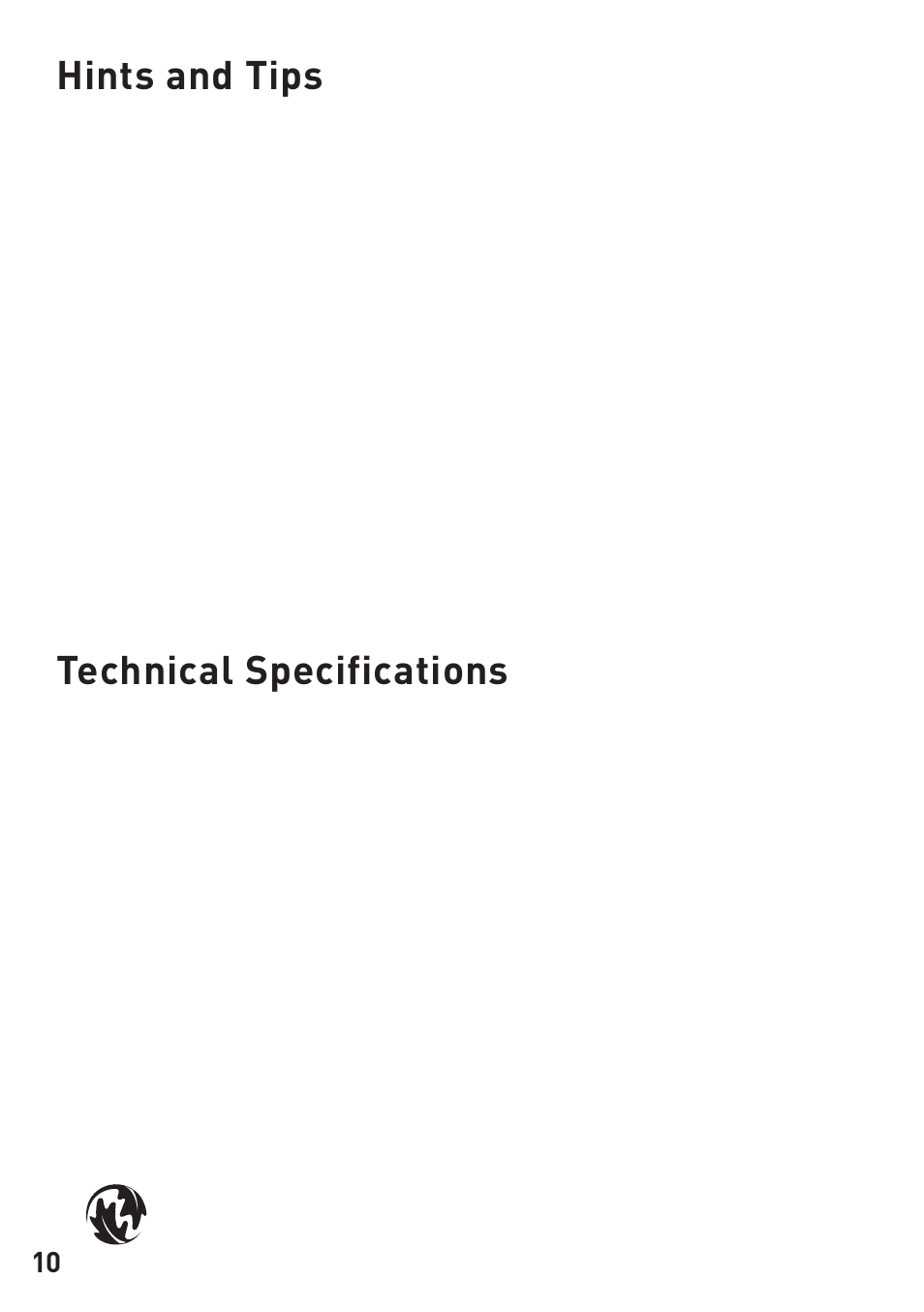 Hints and tips, Technical specifications | Pure DMX-20 User Manual | Page 12 / 14