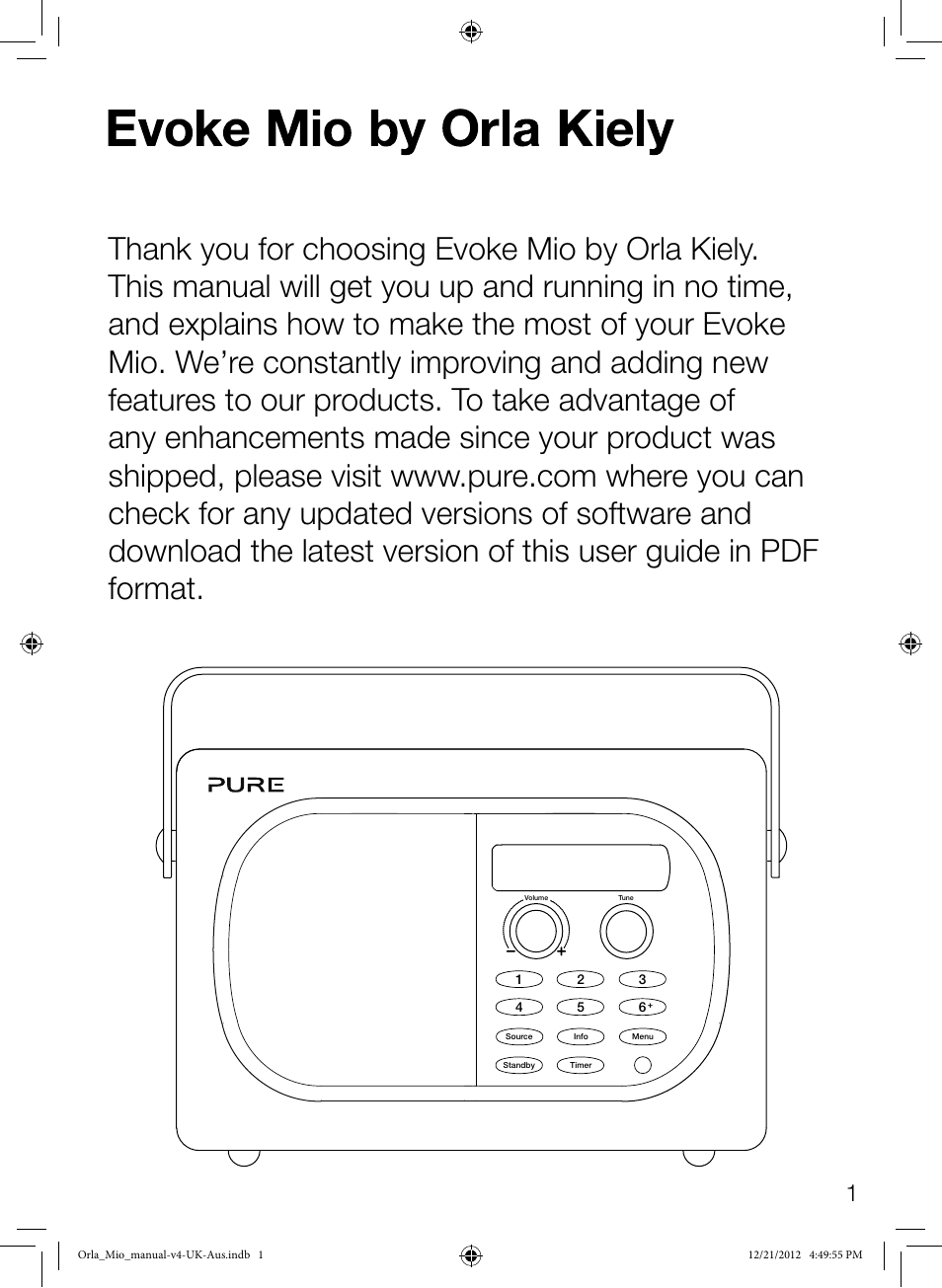 Pure Orla Kiely User Manual | Page 3 / 22