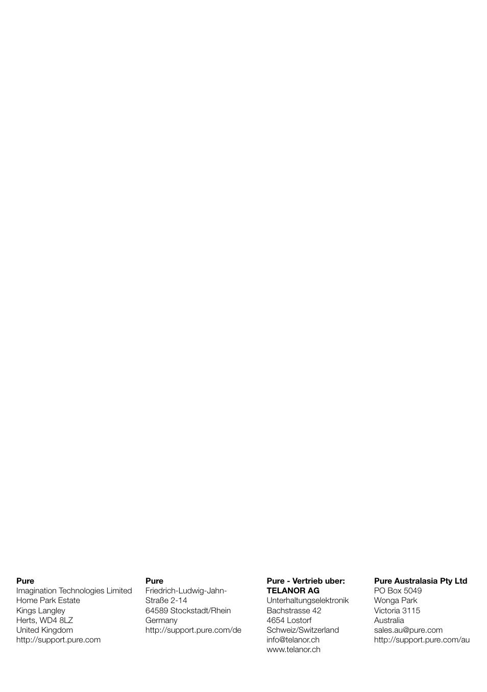 Pure Evoke Mio Deutsche Grammophon User Manual | Page 111 / 112