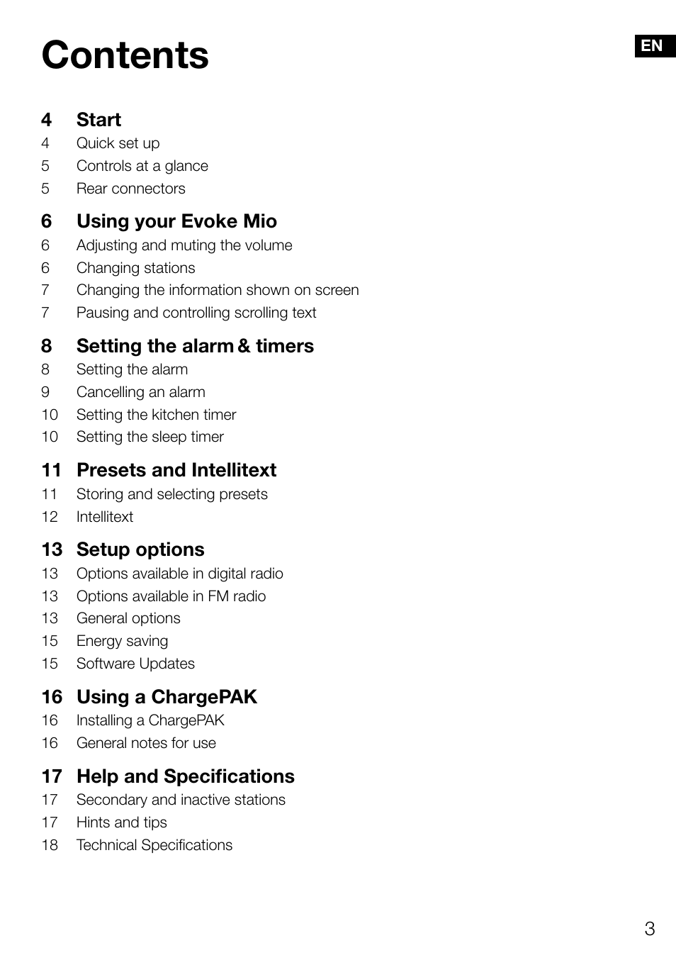 Pure Evoke Mio Deutsche Grammophon User Manual | Page 5 / 112