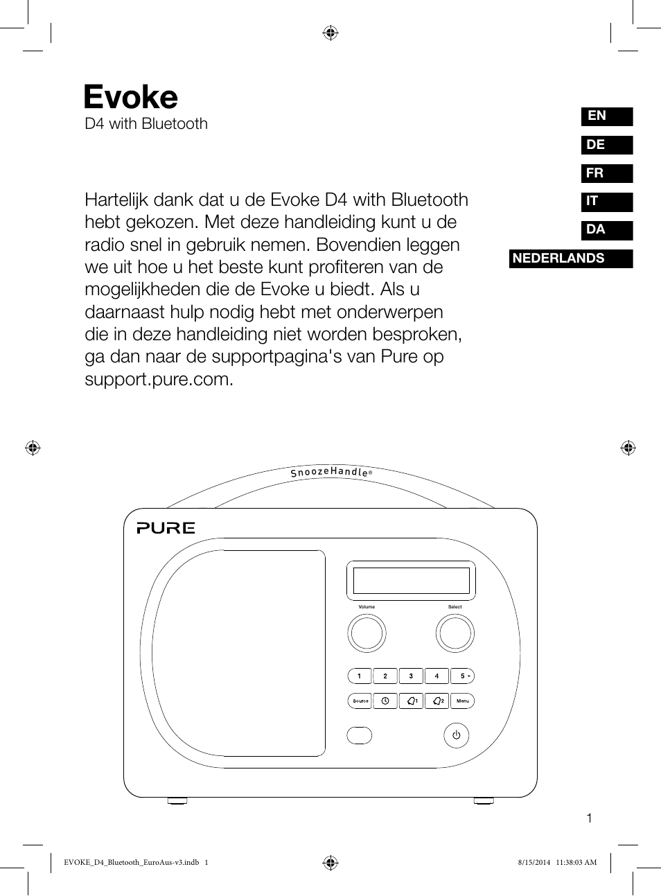 D4 with bluetooth | Pure Evoke D4 with Bluetooth User Manual | Page 113 / 136