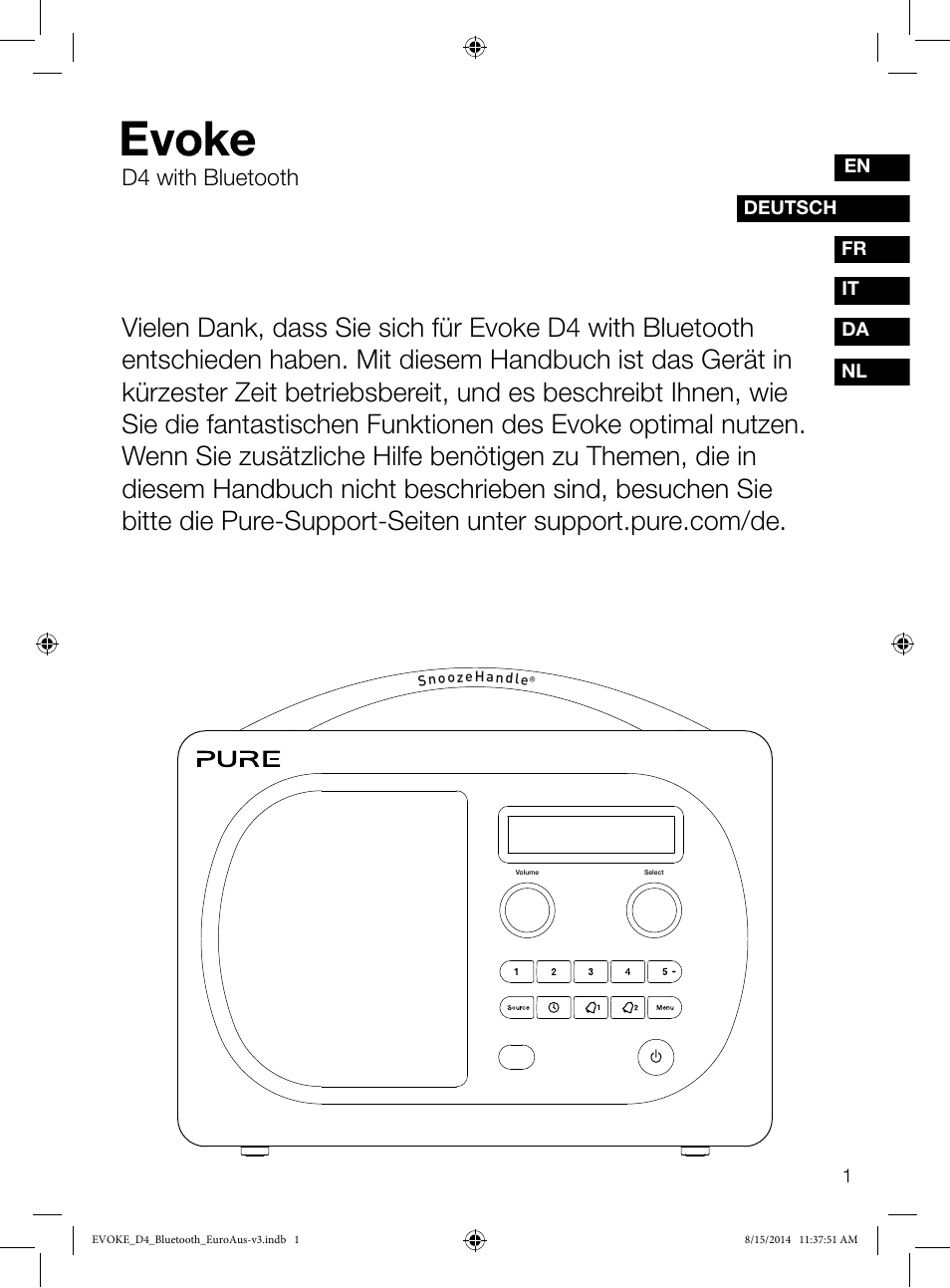 D4 with bluetooth | Pure Evoke D4 with Bluetooth User Manual | Page 25 / 136