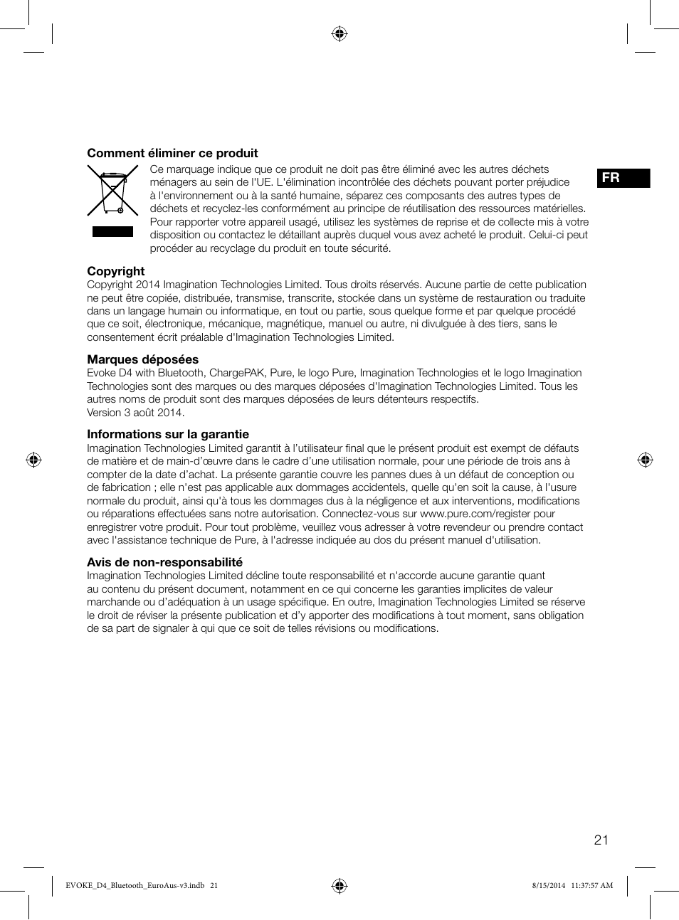 Pure Evoke D4 with Bluetooth User Manual | Page 67 / 136