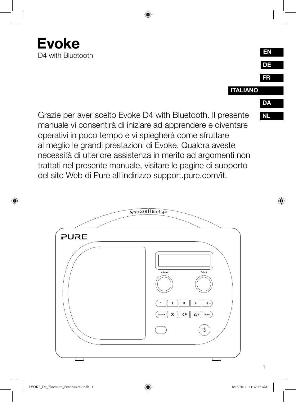 D4 with bluetooth | Pure Evoke D4 with Bluetooth User Manual | Page 69 / 136