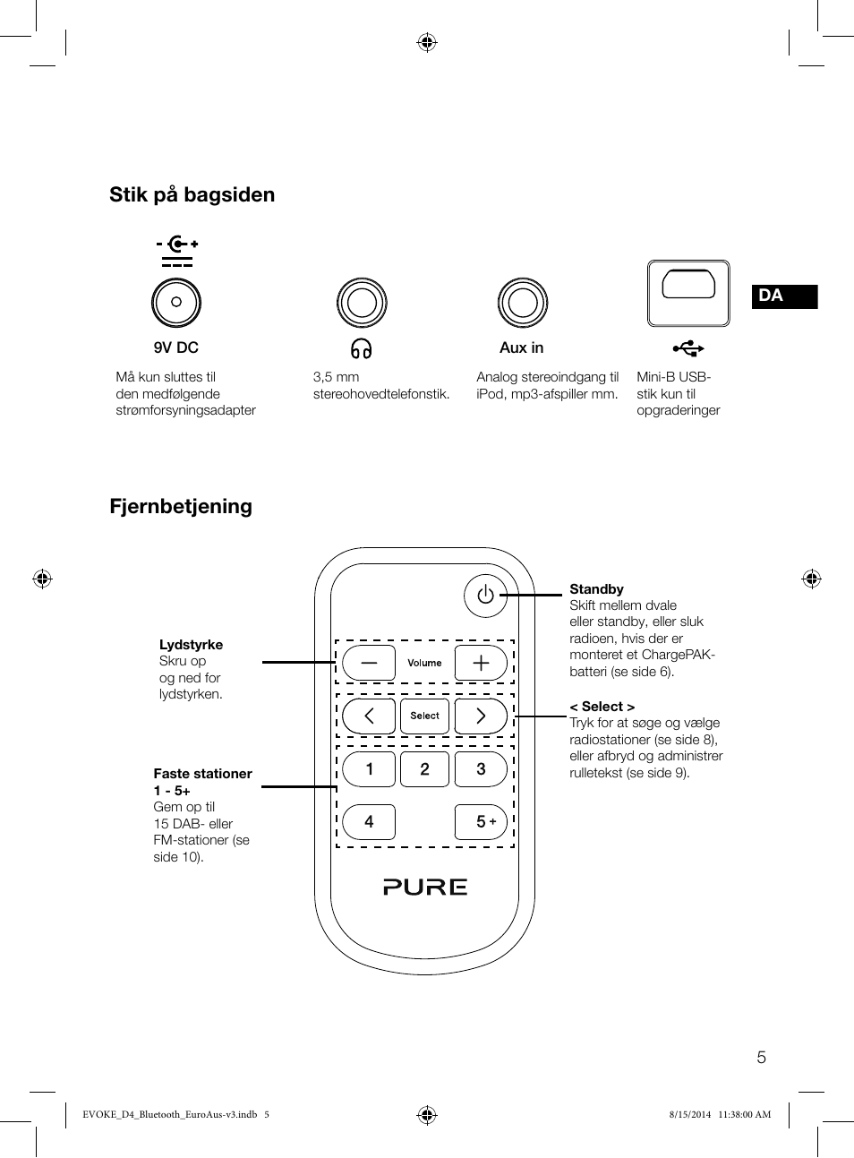 Evoke | Pure Evoke D4 with Bluetooth User Manual | Page 95 / 136