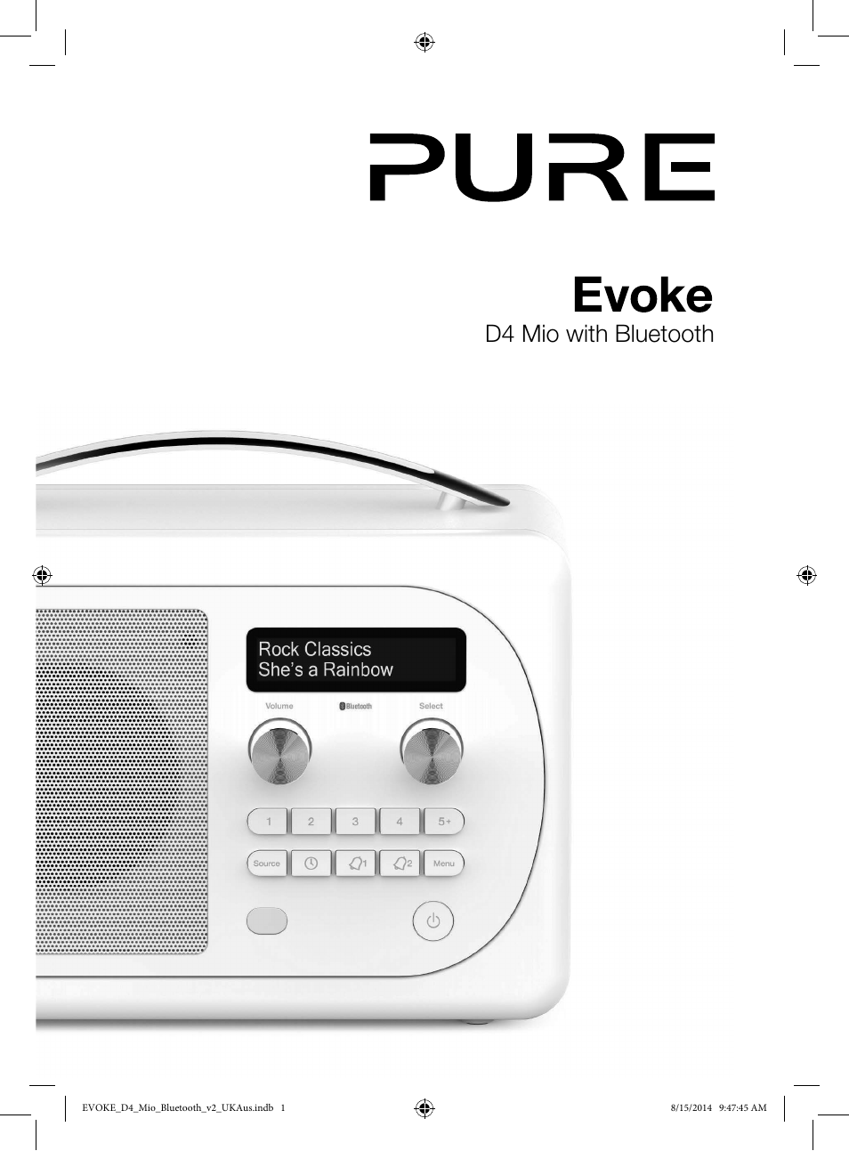 Pure Evoke D4 Mio with Bluetooth User Manual | 28 pages