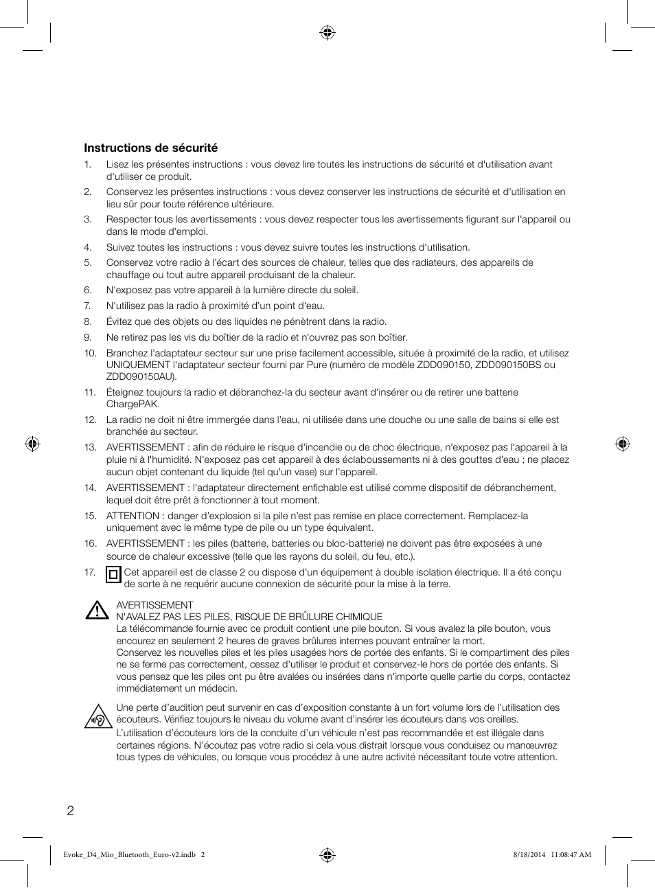Pure Evoke D4 Mio with Bluetooth User Manual | Page 26 / 116