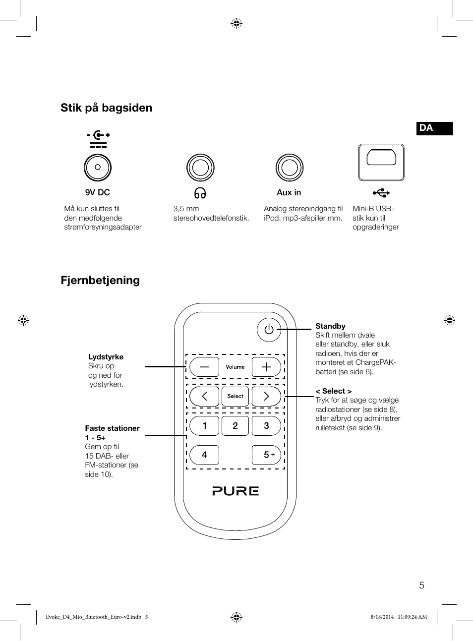 Evoke | Pure Evoke D4 Mio with Bluetooth User Manual | Page 73 / 116