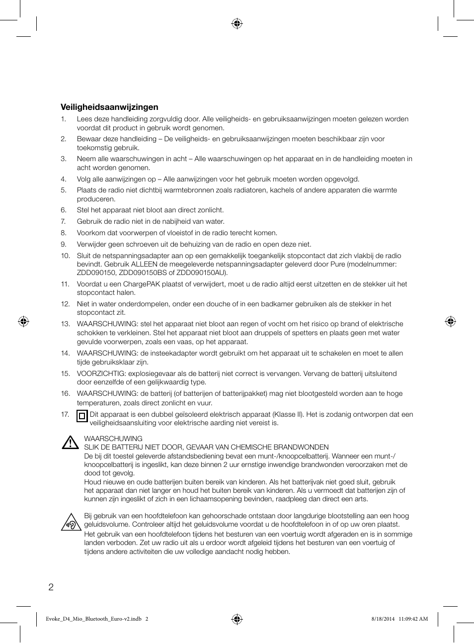 Pure Evoke D4 Mio with Bluetooth User Manual | Page 92 / 116