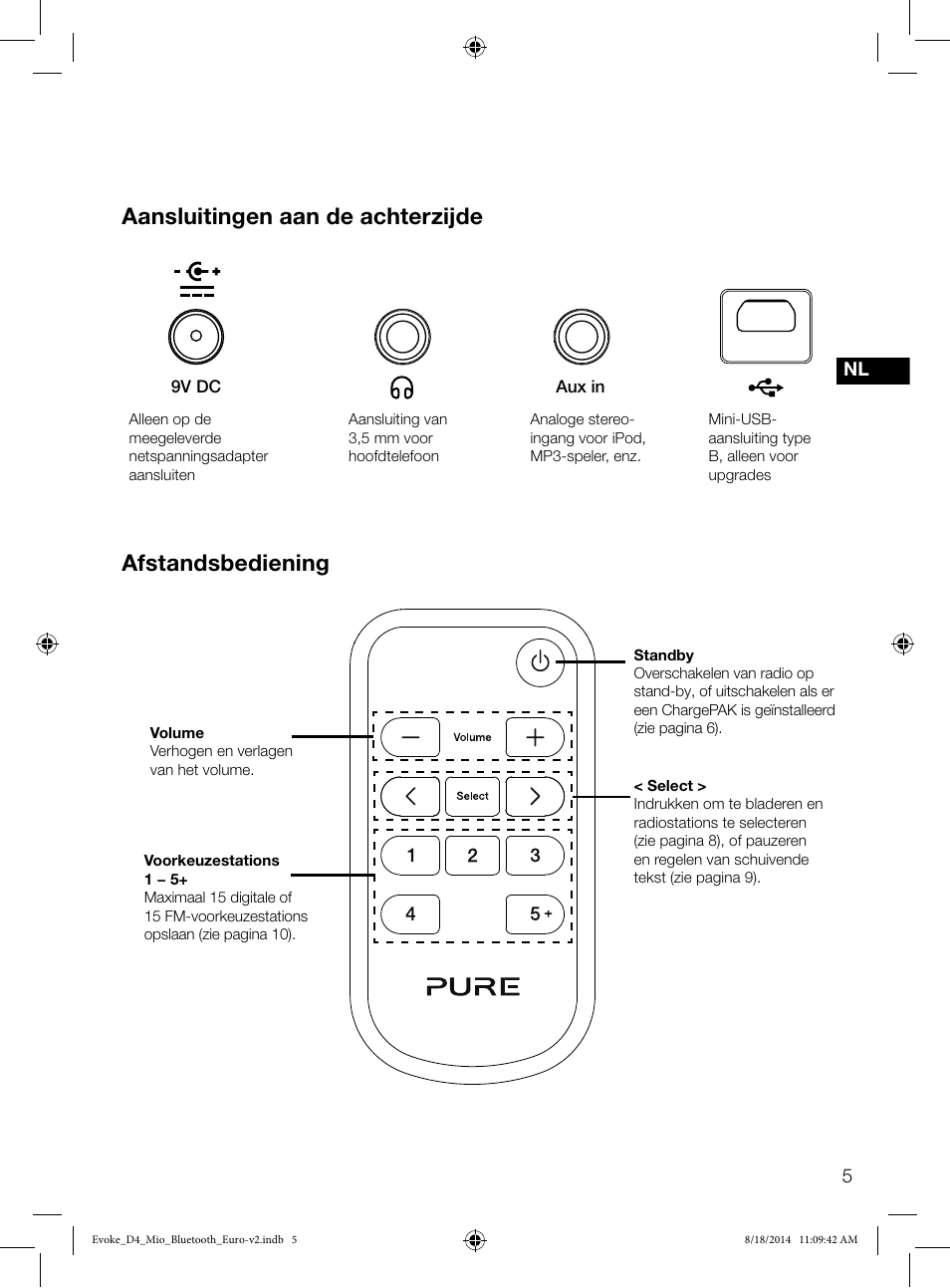 Evoke | Pure Evoke D4 Mio with Bluetooth User Manual | Page 95 / 116