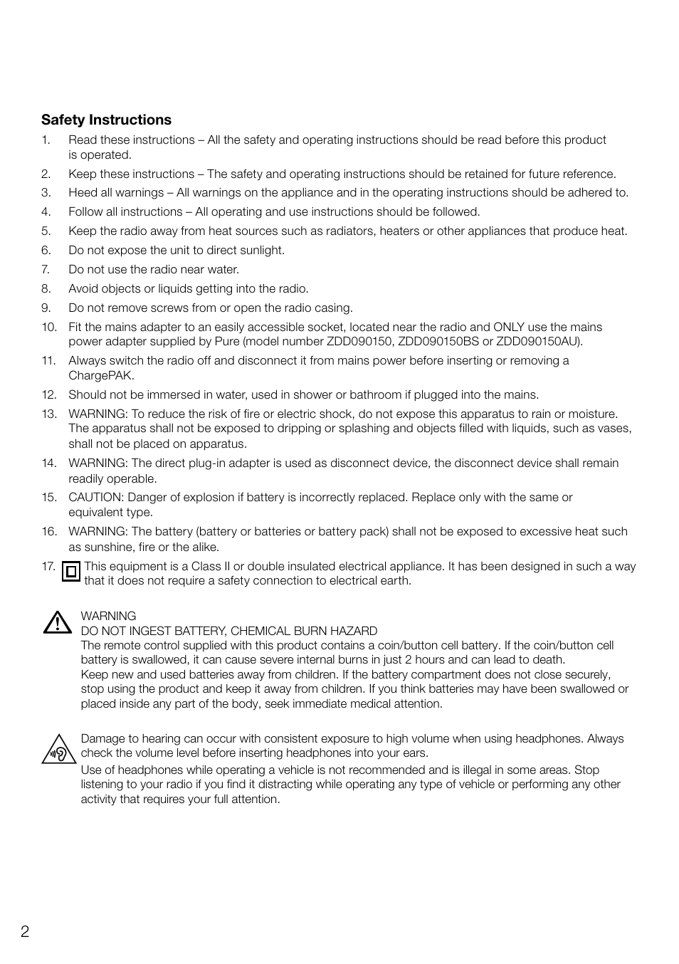 Pure Evoke D4 User Manual | Page 4 / 124