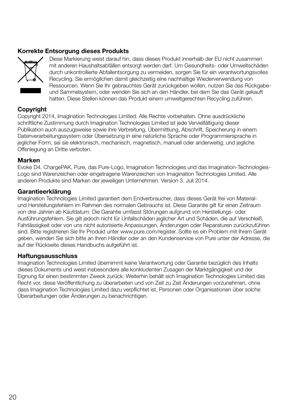 Pure Evoke D4 User Manual | Page 42 / 124