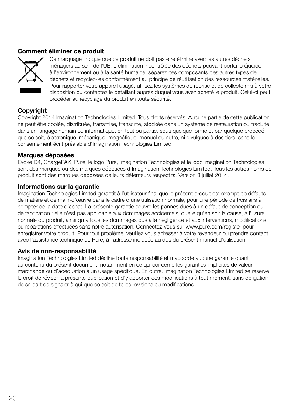 Pure Evoke D4 User Manual | Page 62 / 124