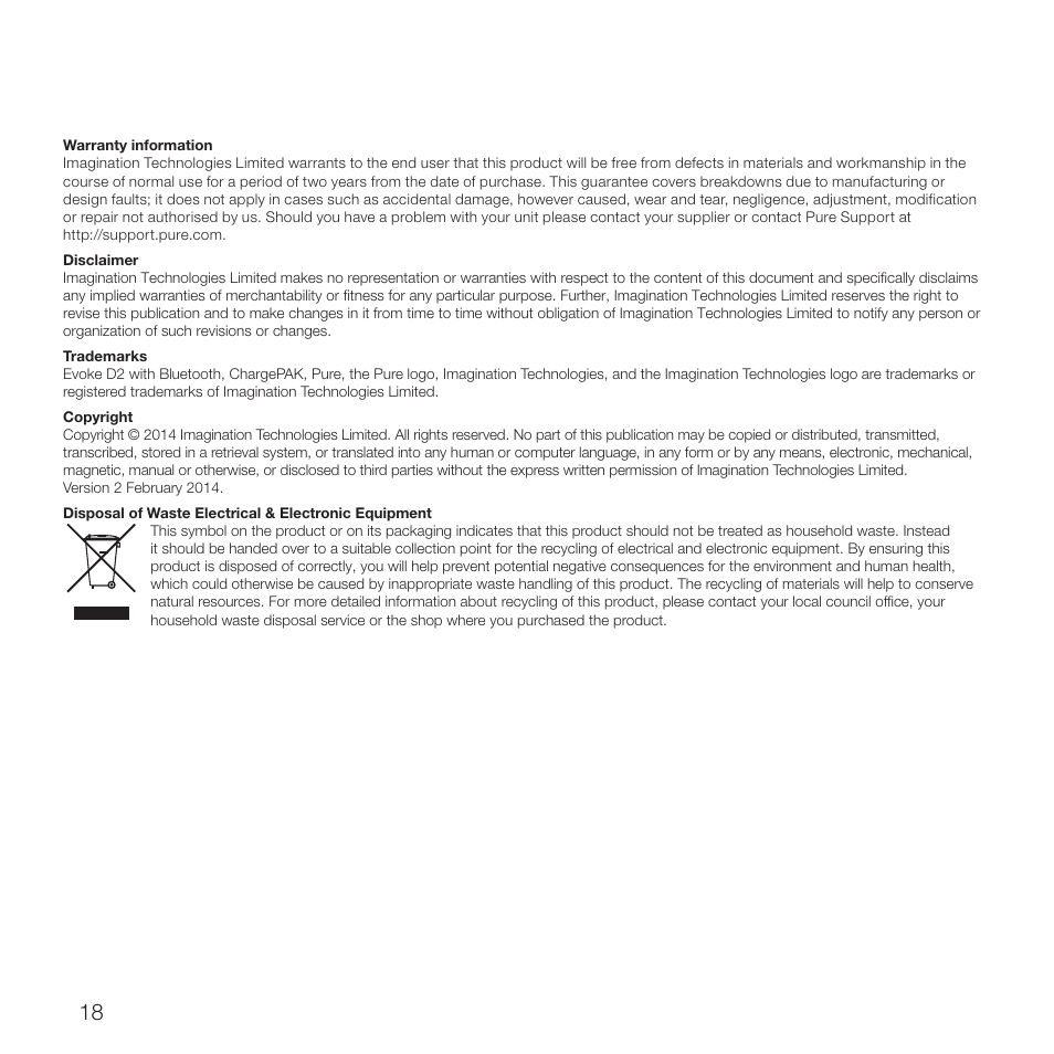Pure Evoke D2 with Bluetooth User Manual | Page 20 / 96