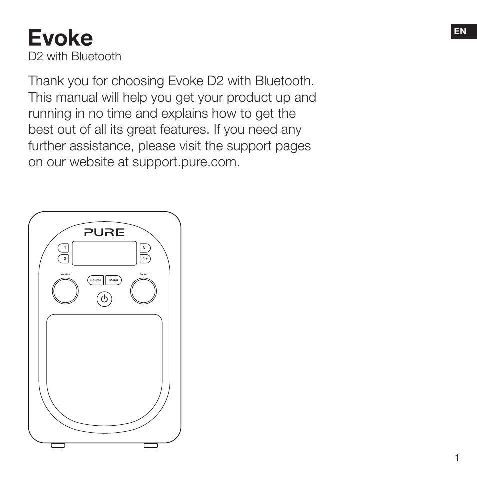 Pure Evoke D2 with Bluetooth User Manual | Page 3 / 96