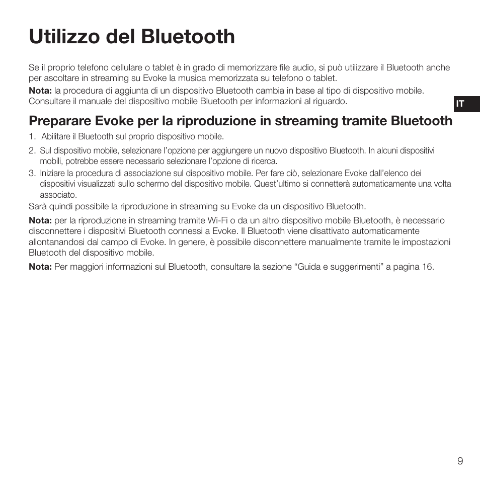 Utilizzo del bluetooth | Pure Evoke D2 with Bluetooth User Manual | Page 67 / 96