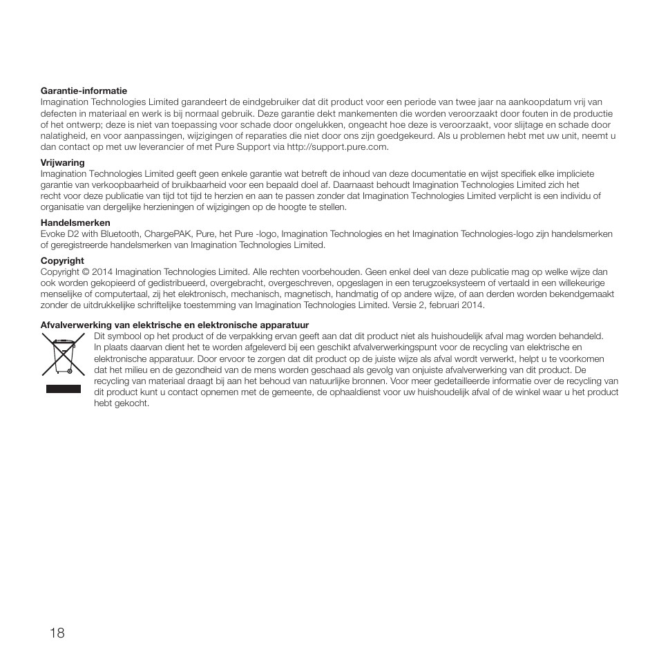Pure Evoke D2 with Bluetooth User Manual | Page 94 / 96