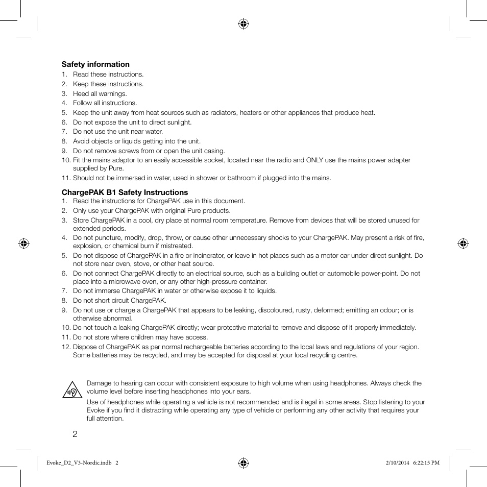 Pure Evoke D2 User Manual | Page 4 / 36