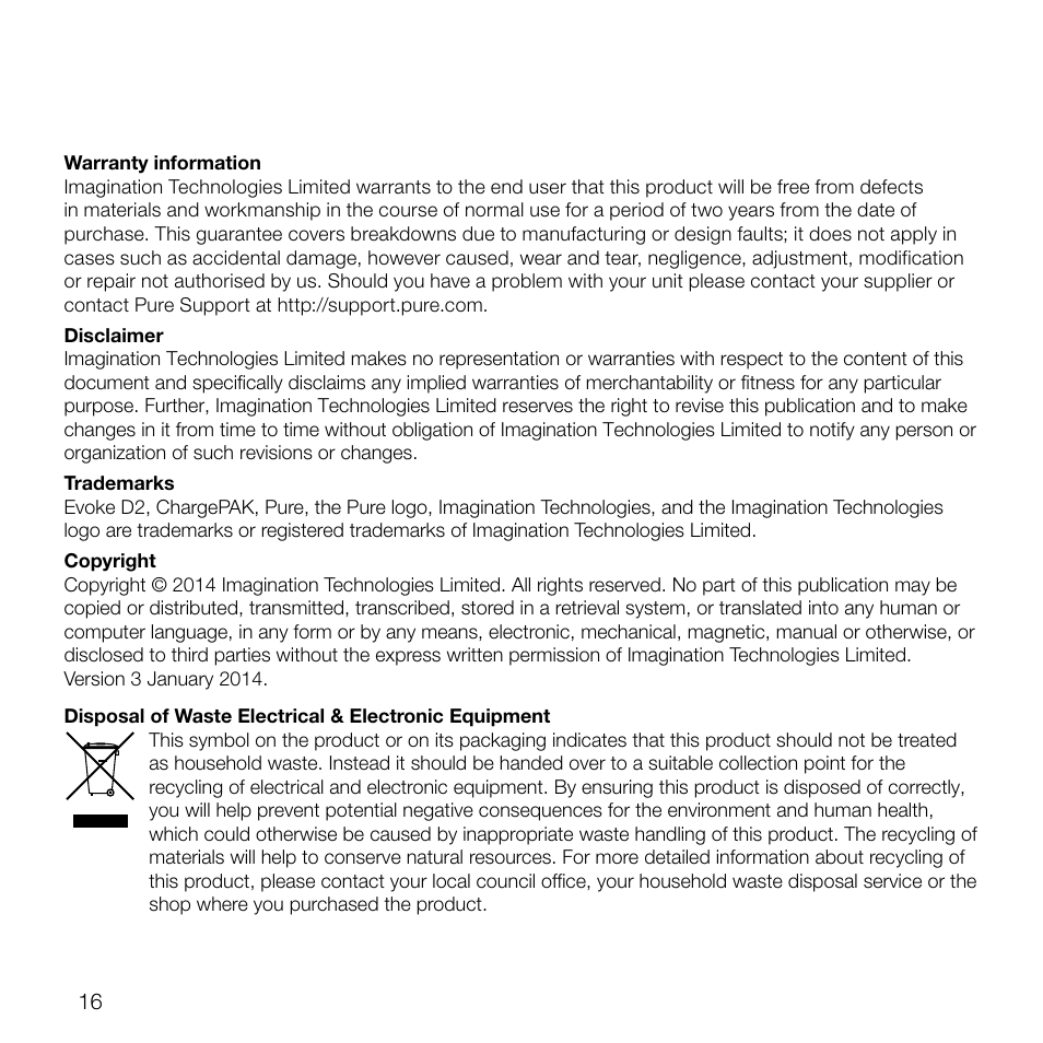 Pure Evoke D2 User Manual | Page 18 / 104