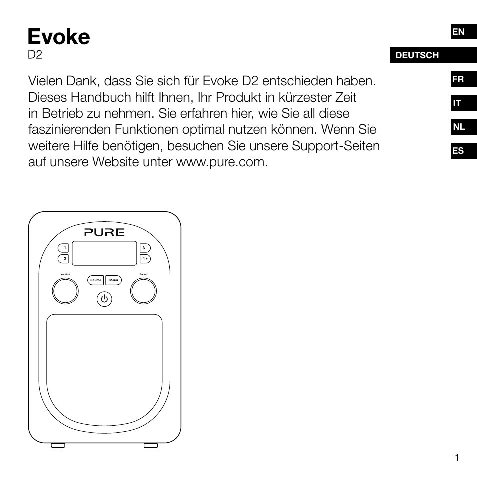 Pure Evoke D2 User Manual | Page 19 / 104
