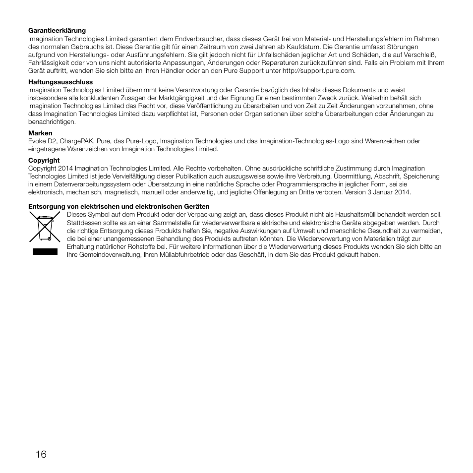 Pure Evoke D2 User Manual | Page 34 / 104