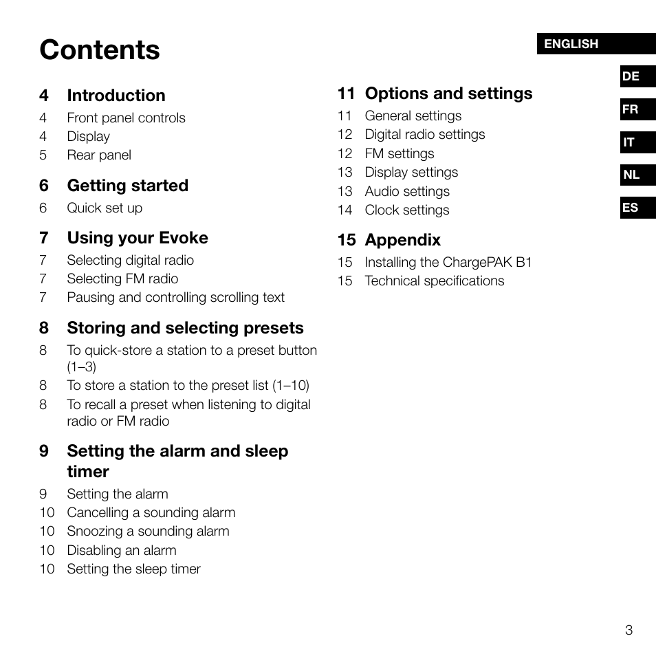 Pure Evoke D2 User Manual | Page 5 / 104