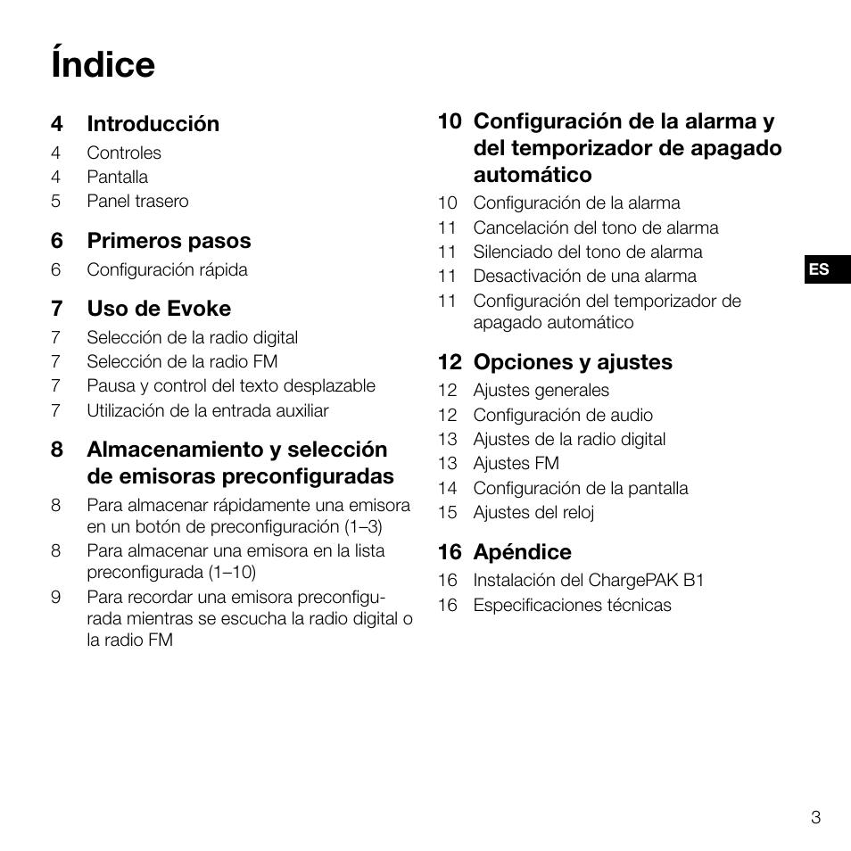 Índice | Pure Evoke D2 User Manual | Page 87 / 104