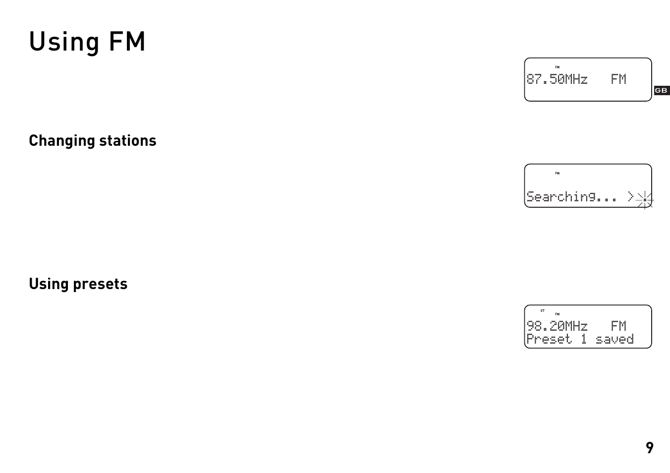Using fm | Pure Evoke-2XT - User Guide User Manual | Page 12 / 21