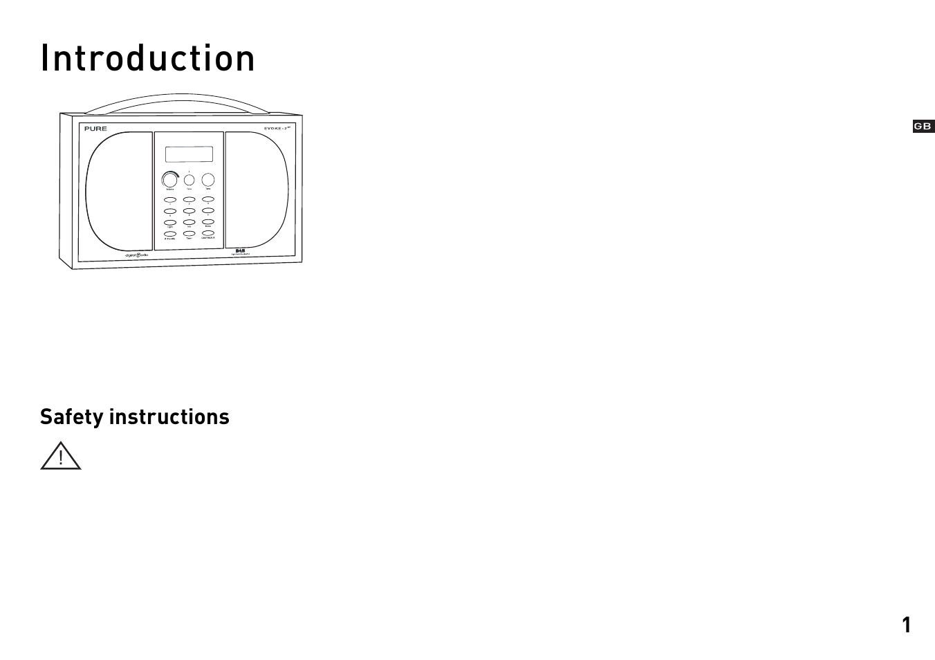 Introduction | Pure Evoke-2XT - User Guide User Manual | Page 4 / 21