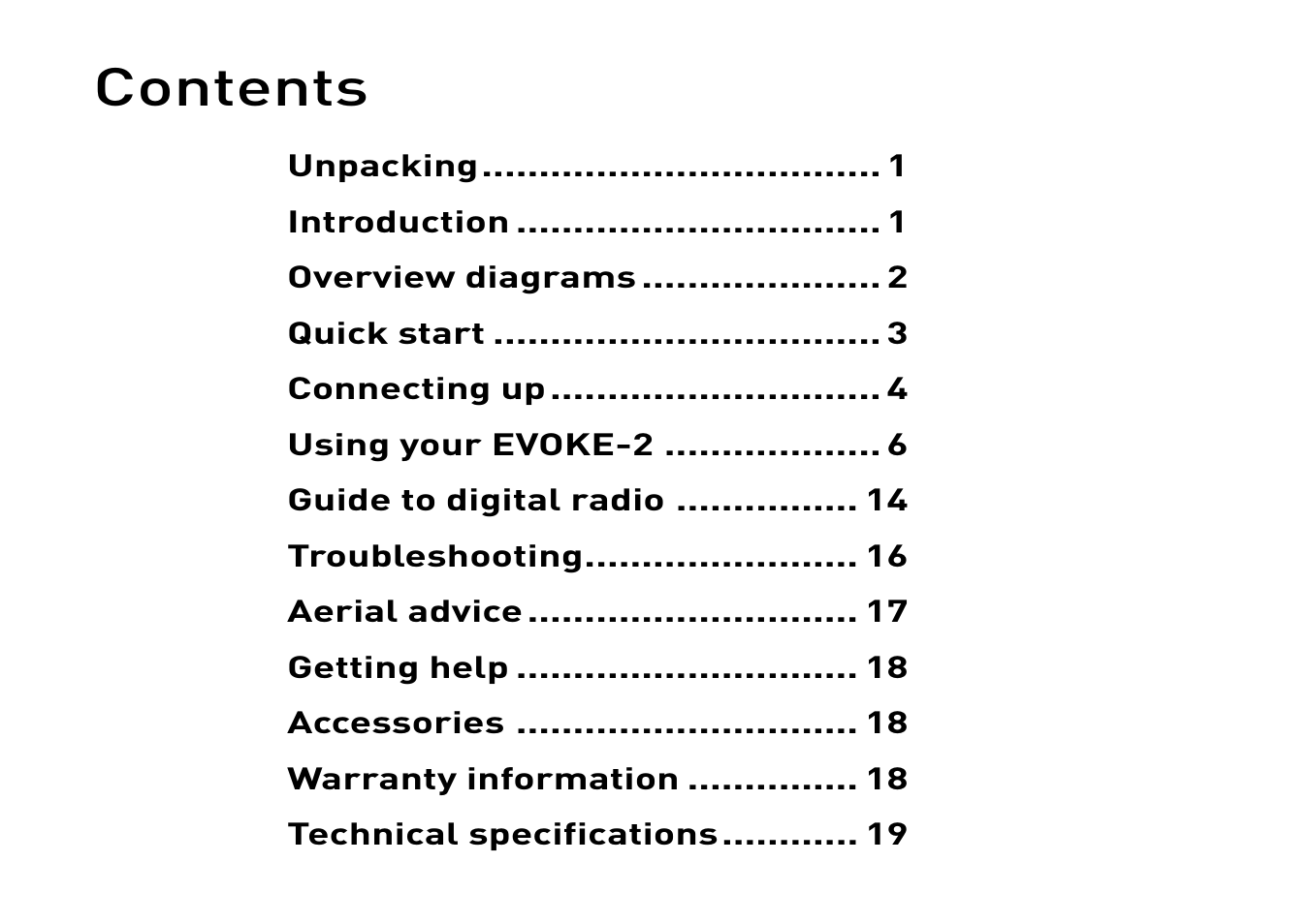 Pure Evoke-2 User Manual | Page 3 / 24
