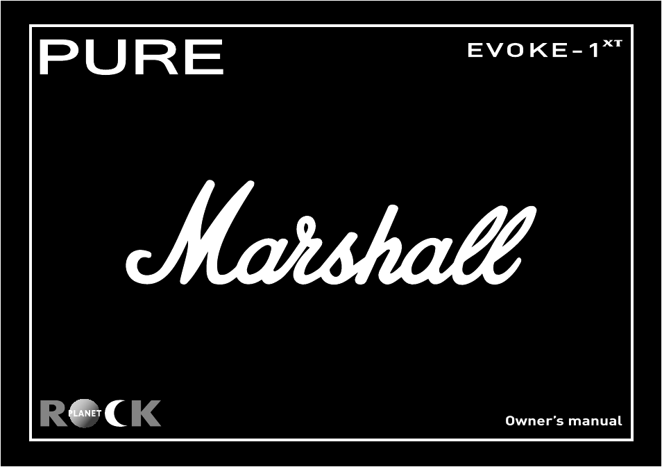 Pure Evoke-1XT Marshall Edition User Manual | 8 pages