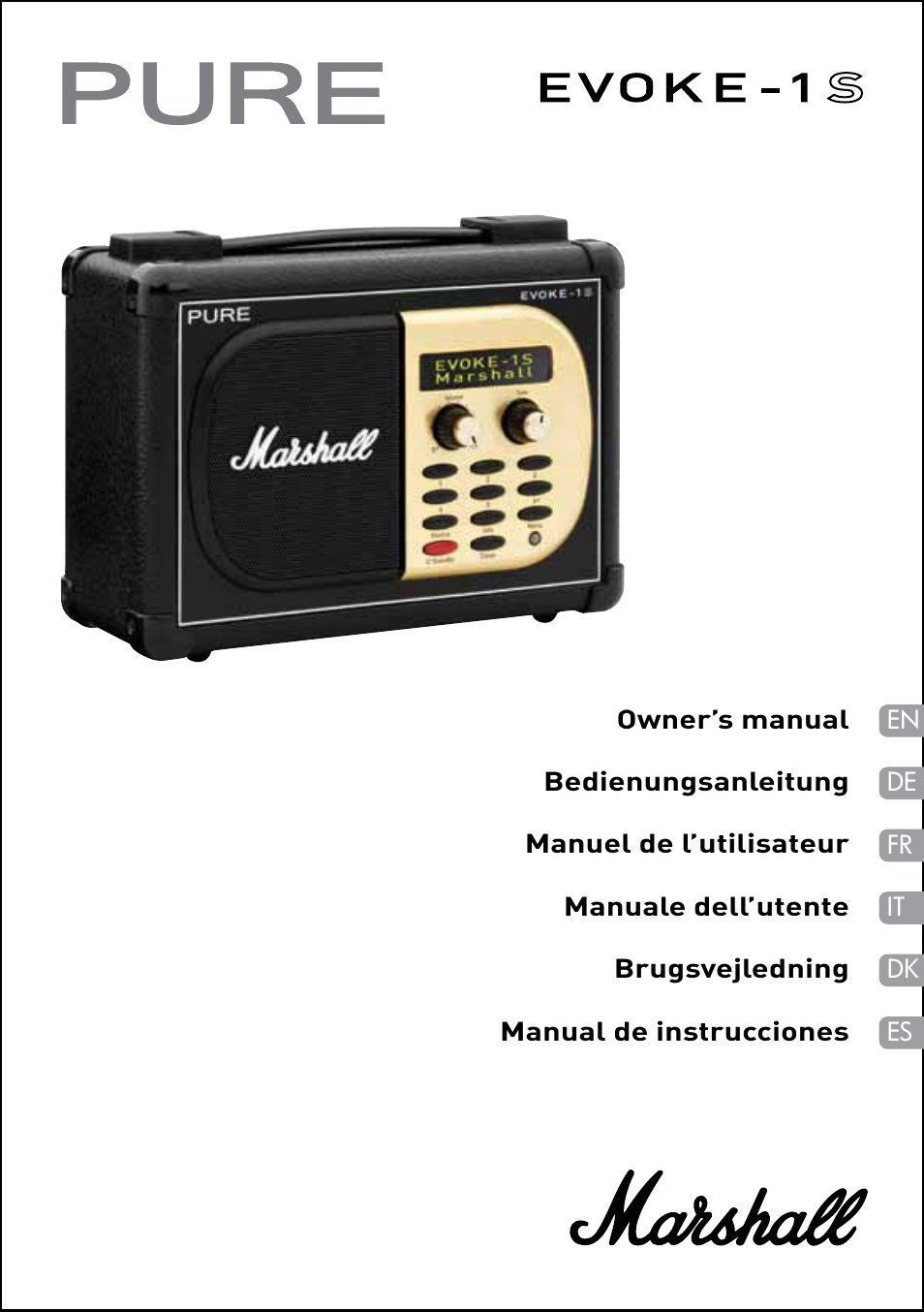 Pure Evoke-1S Marshall User Manual | 88 pages