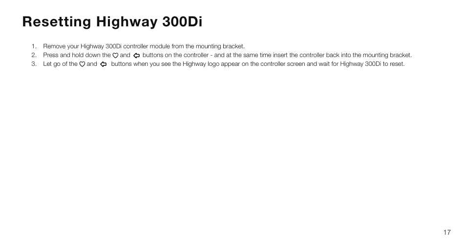 Resetting highway 300di | Pure Highway 300Di - User Guide User Manual | Page 19 / 24