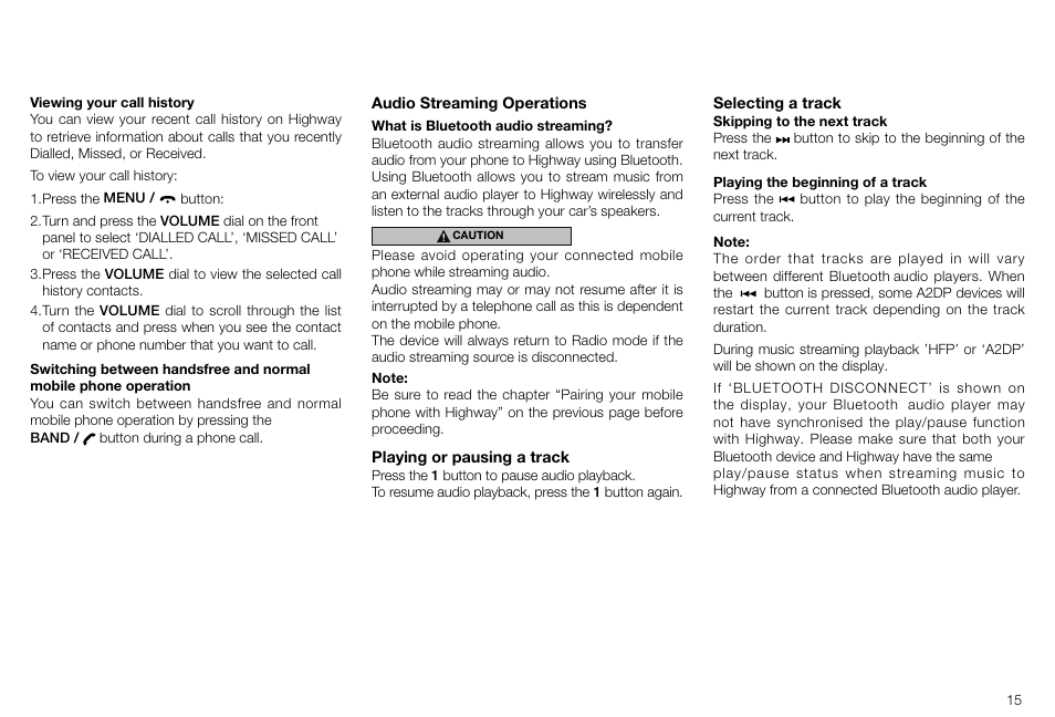 Pure Highway H260DBi User Manual | Page 15 / 28