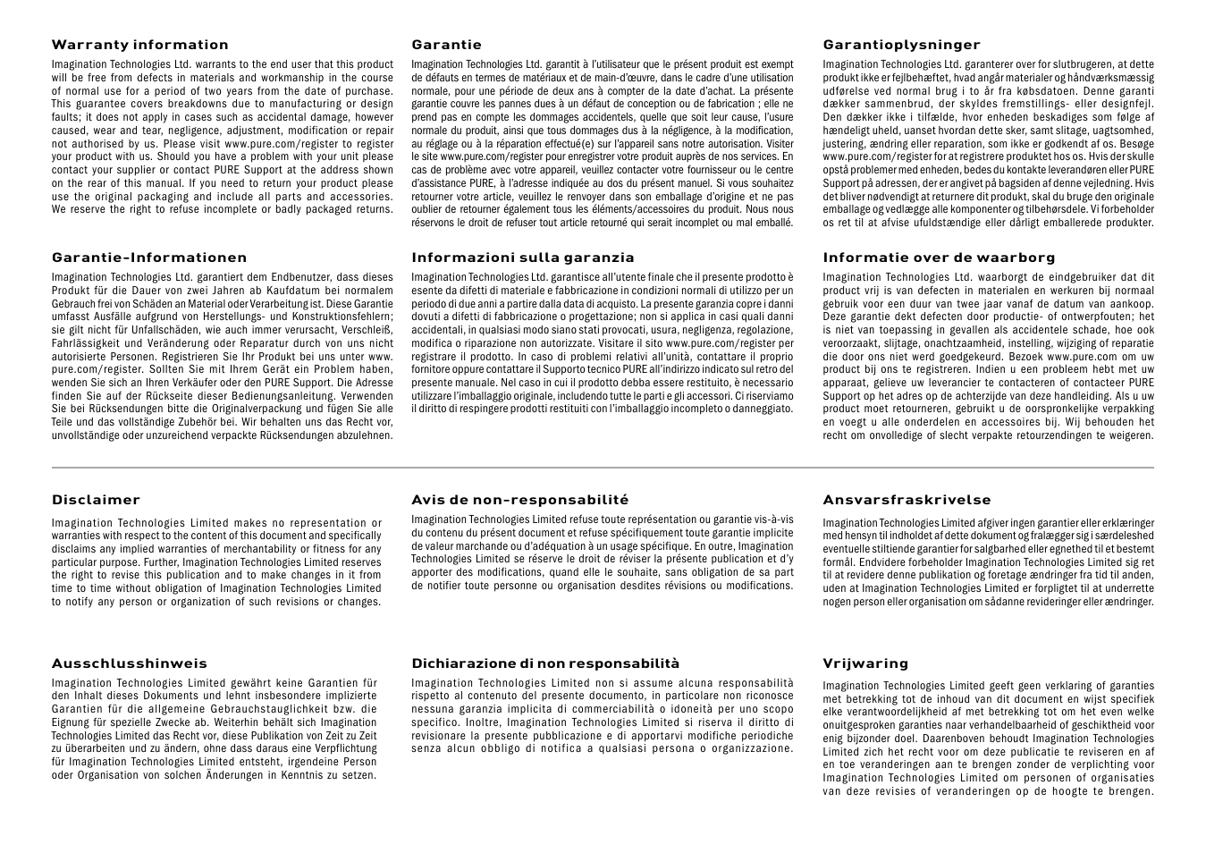 Pure Highway User Manual | Page 22 / 24