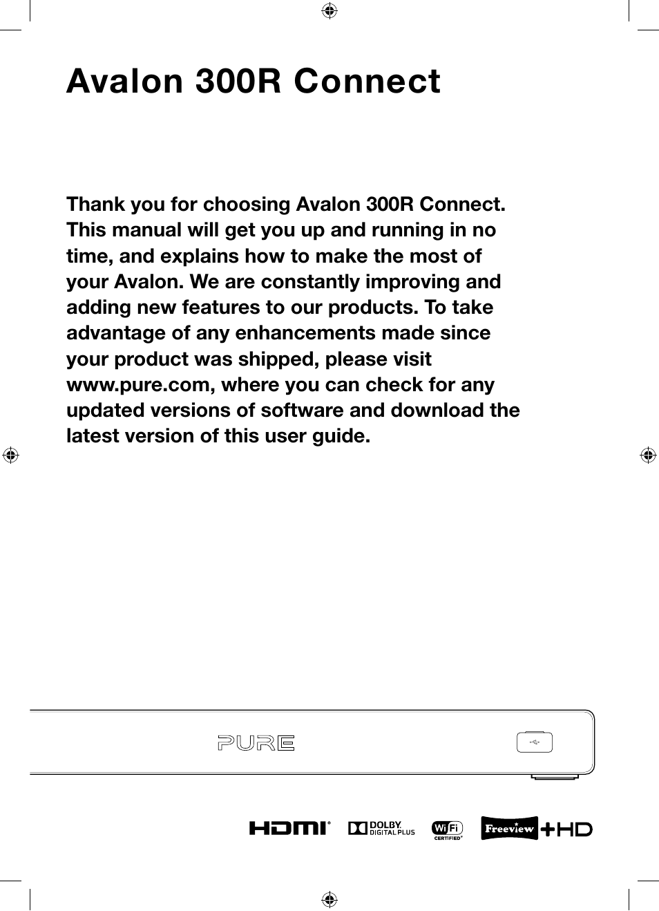 Avalon 300r connect | Pure Avalon 300R Connect User Manual | Page 3 / 64