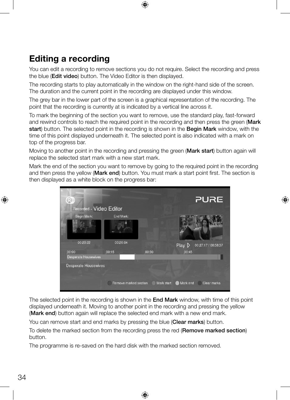 Editing a recording | Pure Avalon 300R Connect User Manual | Page 38 / 64