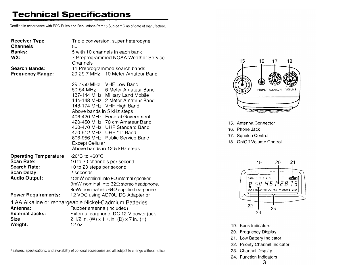 Racing Electronics BC80XLT User Manual | Page 3 / 32